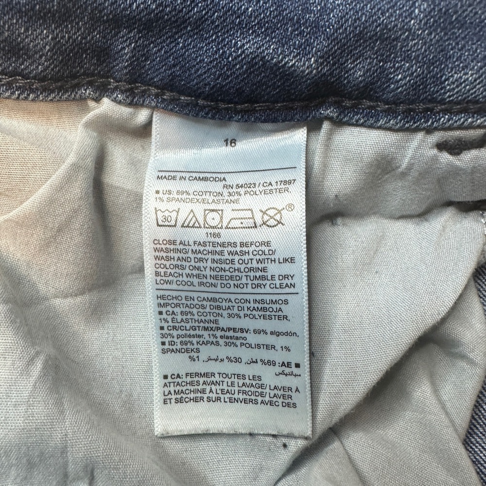 Old Navy Jeans Womenx 16 Blue High-Rise Flare Stretch Denim Casual Classic Pants - Picture 4 of 9